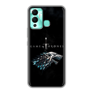 Силиконовый противоударный чехол на Infinix Hot 12 Play с принтом Игра Престолов Game Thrones