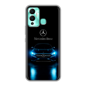 Силиконовый противоударный чехол на Infinix Hot 12 Play с принтом Mercedes Мерседес