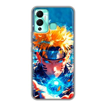 Силиконовый противоударный чехол на Infinix Hot 12 Play с принтом Аниме Наруто Naruto