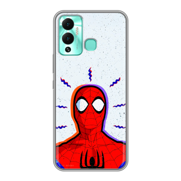 Силиконовый противоударный чехол на Infinix Hot 12 Play с принтом Spiderman Человек паук