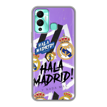Силиконовый противоударный чехол на Infinix Hot 12 Play с принтом Real Madrid Реал Мадрид