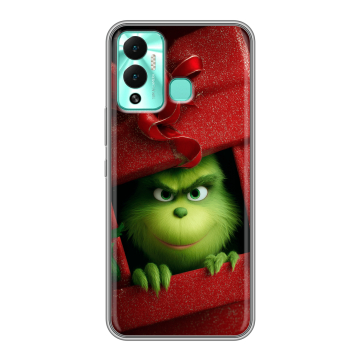 Силиконовый противоударный чехол на Infinix Hot 12 Play с принтом Новый год