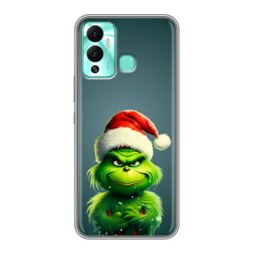 Силиконовый противоударный чехол на Infinix Hot 12 Play с принтом Новый год