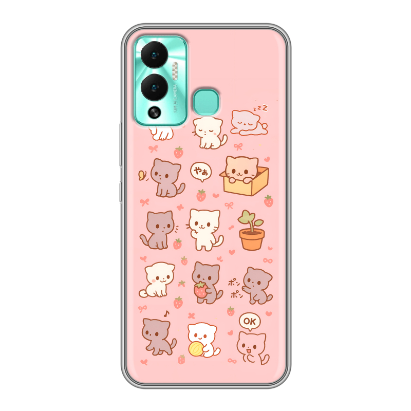 Силиконовый противоударный чехол на Infinix Hot 12 Play с принтом Hello Kitty Хелоу Кити Силиконовый противоударный чехол на Infinix Hot 12 Play с принтом Hello Kitty Хелоу Кити