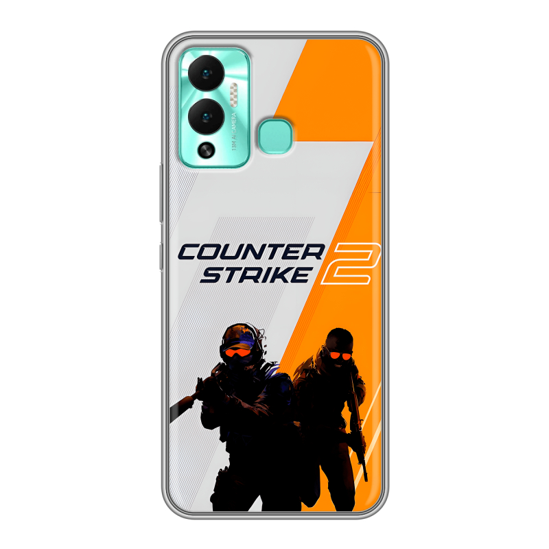 Силиконовый противоударный чехол на Infinix Hot 12 Play с принтом Counter Strike Силиконовый противоударный чехол на Infinix Hot 12 Play с принтом Counter Strike