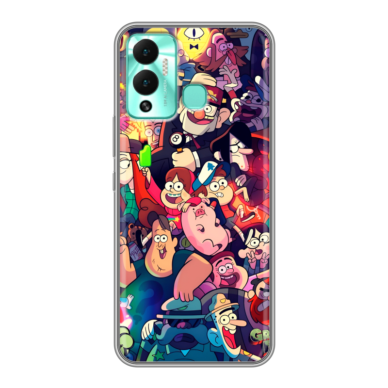 Силиконовый противоударный чехол на Infinix Hot 12 Play с принтом Gravity Falls Гравити Фолз Силиконовый противоударный чехол на Infinix Hot 12 Play с принтом Gravity Falls Гравити Фолз