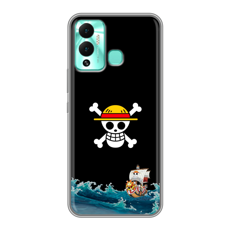 Силиконовый противоударный чехол на Infinix Hot 12 Play с принтом One Piece Ван Пис Силиконовый противоударный чехол на Infinix Hot 12 Play с принтом One Piece Ван Пис