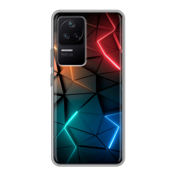Силиконовый чехол на Xiaomi Poco F4 с принтом Абстракция неон Силиконовый чехол на Xiaomi Poco F4 с принтом Абстракция неон