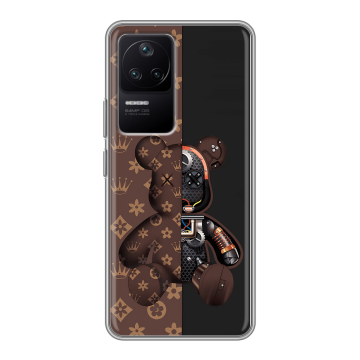 Силиконовый чехол на Xiaomi Poco F4 с принтом Луи робот Силиконовый чехол на Xiaomi Poco F4 с принтом Луи робот