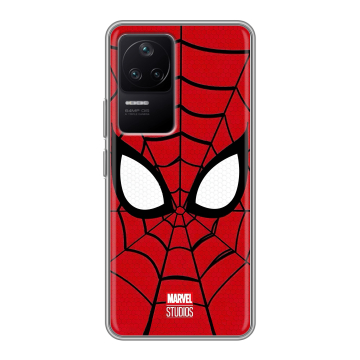 Силиконовый чехол на Xiaomi Poco F4 с принтом человек паук spiderman