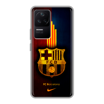 Силиконовый чехол на Xiaomi Poco F4 с принтом Барселона Barcelona Силиконовый чехол на Xiaomi Poco F4 с принтом Барселона Barcelona