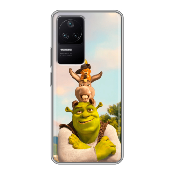 Силиконовый чехол на Xiaomi Poco F4 с принтом Шрек Shrek Силиконовый чехол на Xiaomi Poco F4 с принтом Шрек Shrek