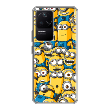 Силиконовый чехол на Xiaomi Poco F4 с принтом Миньоны Силиконовый чехол на Xiaomi Poco F4 с принтом Миньоны