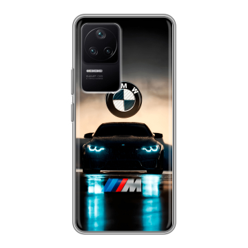 Силиконовый чехол на Xiaomi Poco F4 с принтом БМВ BMW