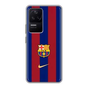 Силиконовый чехол на Xiaomi Poco F4 с принтом Барселона Barcelona