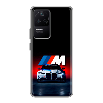 Силиконовый чехол на Xiaomi Poco F4 с принтом БМВ BMW