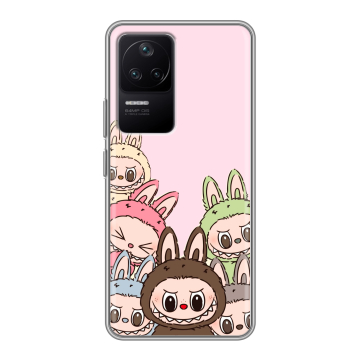 Силиконовый чехол на Xiaomi Poco F4 с принтом Лабубу Силиконовый чехол на Xiaomi Poco F4 с принтом Лабубу