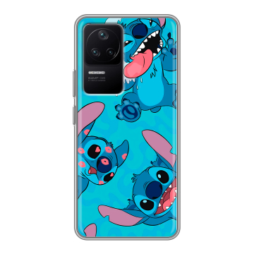 Силиконовый чехол на Xiaomi Poco F4 с принтом Лило и Стич Силиконовый чехол на Xiaomi Poco F4 с принтом Лило и Стич