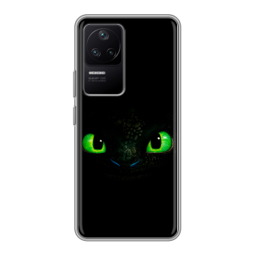 Силиконовый чехол на Xiaomi Poco F4 с принтом Как приручить дракона Силиконовый чехол на Xiaomi Poco F4 с принтом Как приручить дракона