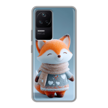 Силиконовый чехол на Xiaomi Poco F4 с принтом Лиса Силиконовый чехол на Xiaomi Poco F4 с принтом Лиса