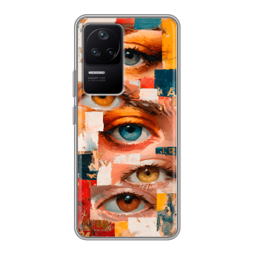 Силиконовый чехол на Xiaomi Poco F4 с принтом Модный принт Силиконовый чехол на Xiaomi Poco F4 с принтом Модный принт