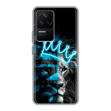Силиконовый чехол на Xiaomi Poco F4 с принтом Король лев Силиконовый чехол на Xiaomi Poco F4 с принтом Король лев