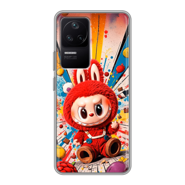 Силиконовый чехол на Xiaomi Poco F4 с принтом Labubu Лабубу Силиконовый чехол на Xiaomi Poco F4 с принтом Labubu Лабубу