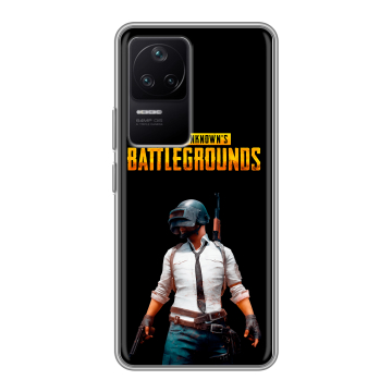 Силиконовый чехол на Xiaomi Poco F4 с принтом PUGB ПАГБ Силиконовый чехол на Xiaomi Poco F4 с принтом PUGB ПАГБ