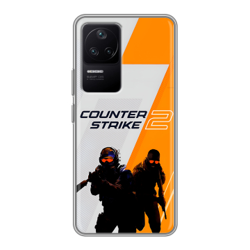 Силиконовый чехол на Xiaomi Poco F4 с принтом Counter Strike