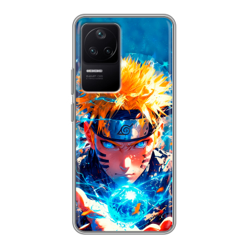 Силиконовый чехол на Xiaomi Poco F4 с принтом Аниме Наруто Naruto