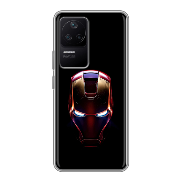 Силиконовый чехол на Xiaomi Poco F4 с принтом IronMan Железный человек Силиконовый чехол на Xiaomi Poco F4 с принтом IronMan Железный человек