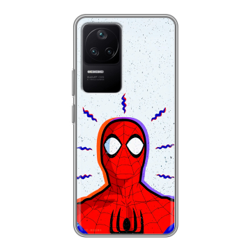 Силиконовый чехол на Xiaomi Poco F4 с принтом Spiderman Человек паук Силиконовый чехол на Xiaomi Poco F4 с принтом Spiderman Человек паук