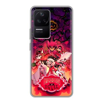 Силиконовый чехол на Xiaomi Poco F4 с принтом Hazbin Hotel Отель Хазбин Силиконовый чехол на Xiaomi Poco F4 с принтом Hazbin Hotel Отель Хазбин