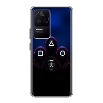 Силиконовый чехол на Xiaomi Poco F4 с принтом Игра Кальмара Силиконовый чехол на Xiaomi Poco F4 с принтом Игра Кальмара