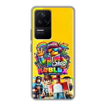 Силиконовый чехол на Xiaomi Poco F4 с принтом Roblox Роблокс Силиконовый чехол на Xiaomi Poco F4 с принтом Roblox Роблокс
