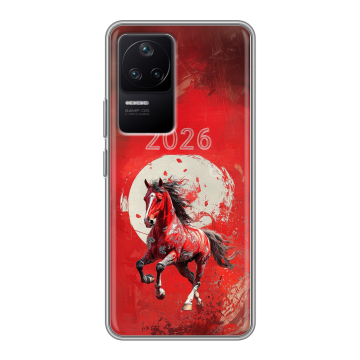 Силиконовый чехол на Xiaomi Poco F4 с принтом Новый год Силиконовый чехол на Xiaomi Poco F4 с принтом Новый год