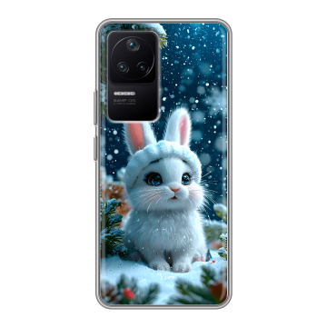 Силиконовый чехол на Xiaomi Poco F4 с принтом Новый год Силиконовый чехол на Xiaomi Poco F4 с принтом Новый год