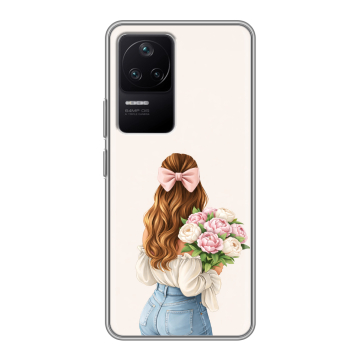 Силиконовый чехол на Xiaomi Poco F4 с принтом женский Силиконовый чехол на Xiaomi Poco F4 с принтом женский