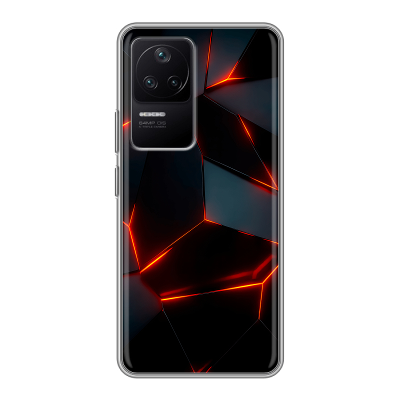 Силиконовый чехол на Xiaomi Poco F4 с принтом Яркие абстракции Силиконовый чехол на Xiaomi Poco F4 с принтом Яркие абстракции