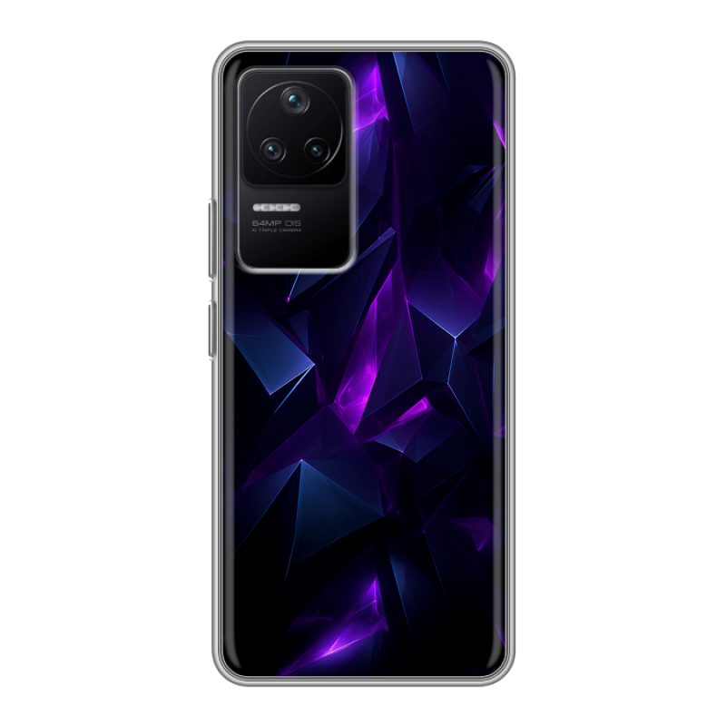 Силиконовый противоударный чехол на Xiaomi Poco F4 с принтом Абстракиция Силиконовый противоударный чехол на Xiaomi Poco F4 с принтом Абстракиция