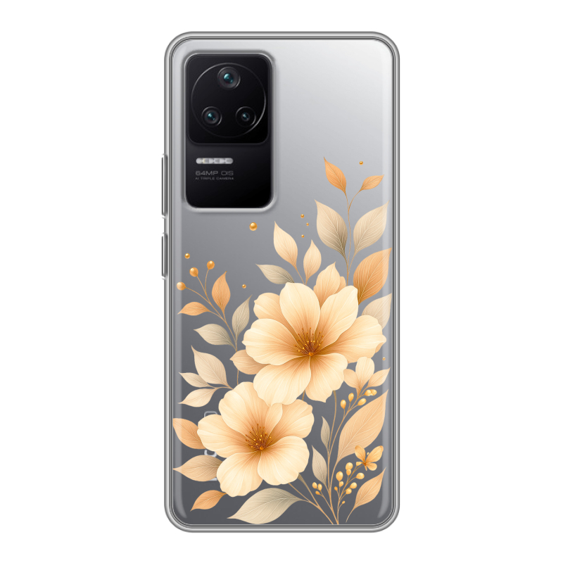 Силиконовый чехол на Xiaomi Poco F4 с принтом для девушки Силиконовый чехол на Xiaomi Poco F4 с принтом для девушки