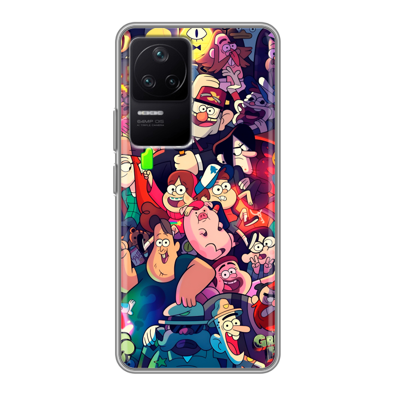 Силиконовый противоударный чехол на Xiaomi Poco F4 с принтом Gravity Falls Гравити Фолз Силиконовый противоударный чехол на Xiaomi Poco F4 с принтом Gravity Falls Гравити Фолз