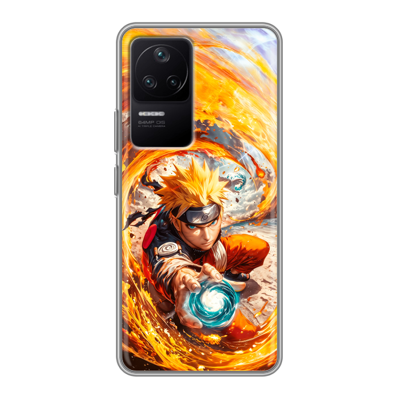 Силиконовый противоударный чехол на Xiaomi Poco F4 с принтом Аниме Наруто Naruto Силиконовый противоударный чехол на Xiaomi Poco F4 с принтом Аниме Наруто Naruto