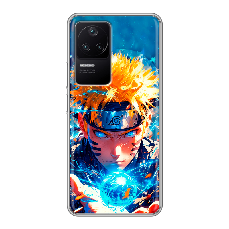 Силиконовый чехол на Xiaomi Poco F4 с принтом Аниме Наруто Naruto Силиконовый чехол на Xiaomi Poco F4 с принтом Аниме Наруто Naruto