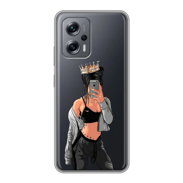 Силиконовый чехол на Xiaomi Poco X4 GT с принтом Женские принты Силиконовый чехол на Xiaomi Poco X4 GT с принтом Женские принты