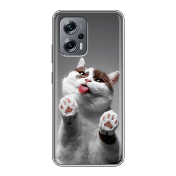 Силиконовый чехол на Xiaomi Poco X4 GT с принтом Коты Силиконовый чехол на Xiaomi Poco X4 GT с принтом Коты
