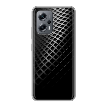 Силиконовый чехол на Xiaomi Poco X4 GT с принтом Текстура металла