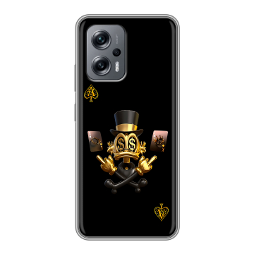Силиконовый чехол на Xiaomi Poco X4 GT с принтом Золотой скрудж макдак