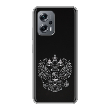 Силиконовый чехол на Xiaomi Poco X4 GT с принтом Герб России