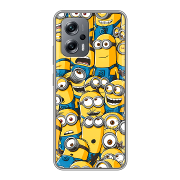 Силиконовый чехол на Xiaomi Poco X4 GT с принтом Миньоны Силиконовый чехол на Xiaomi Poco X4 GT с принтом Миньоны